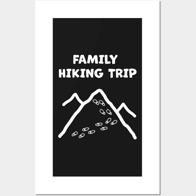 Hiking with my Family Wall Art by Artstastic